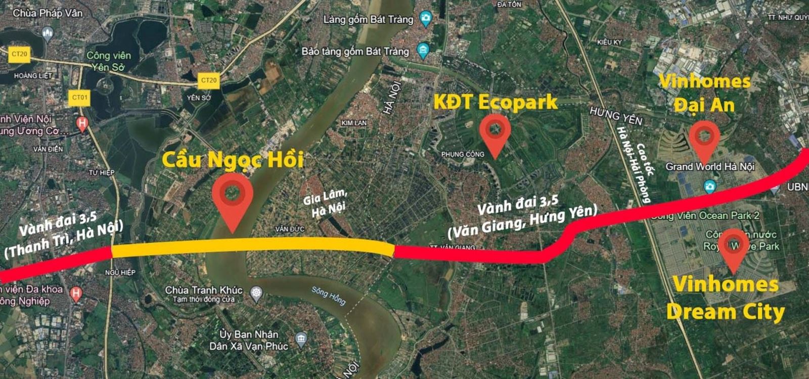 Khởi công cầu vượt sông Hồng 11.000 tỷ đồng, xung quanh có 3 siêu đô thị trị giá 13 tỷ USD lớn bậc nhất phía Bắc vào tháng 5/2025
