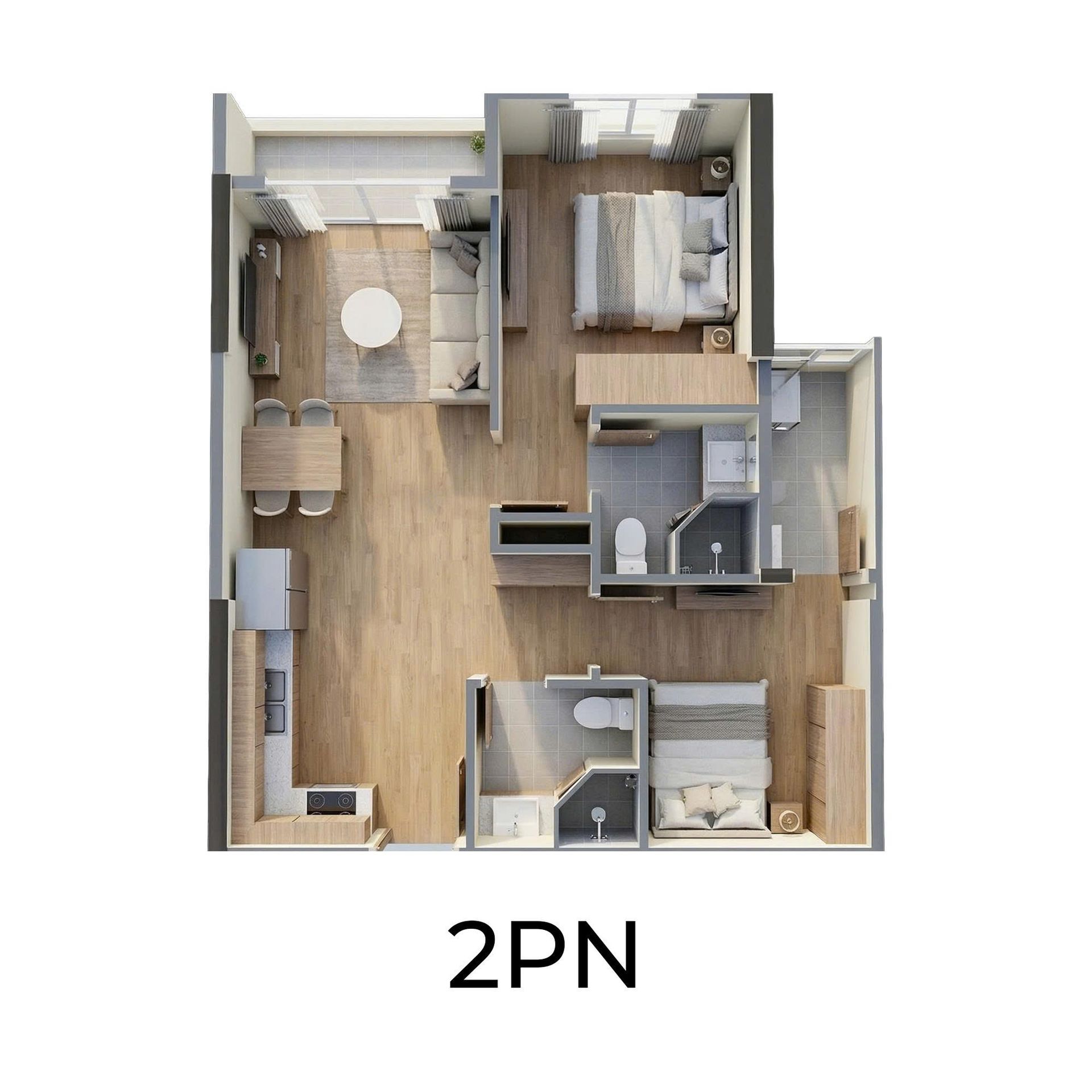 Căn 2PN+